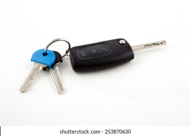 Car Key Fob With House Keys