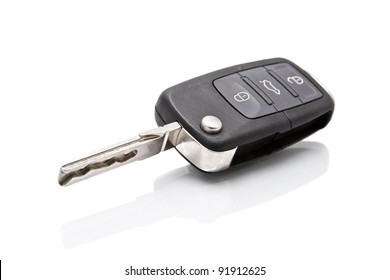 car key isolated on white