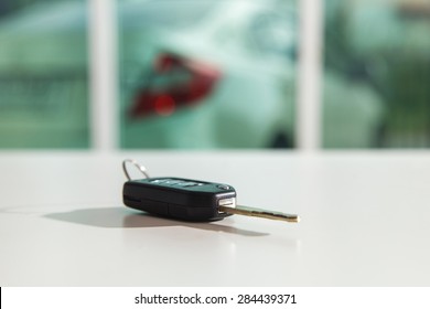 Car key on the table