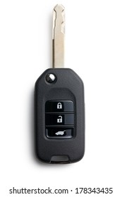 Car Key On White Background