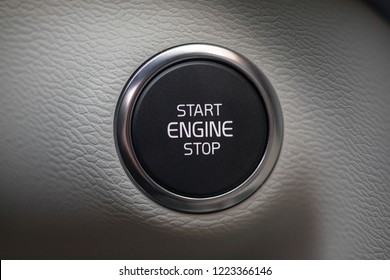 car keyless start stop button, car interior