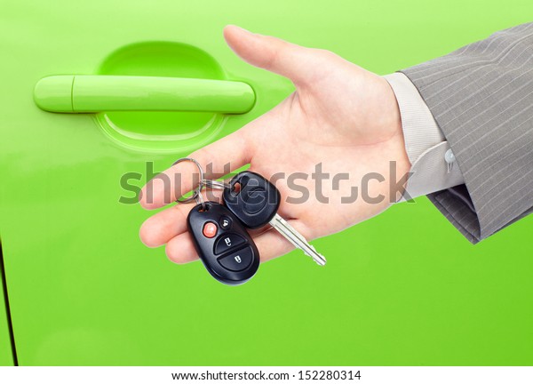 Car keys. Auto dealership\
concept.