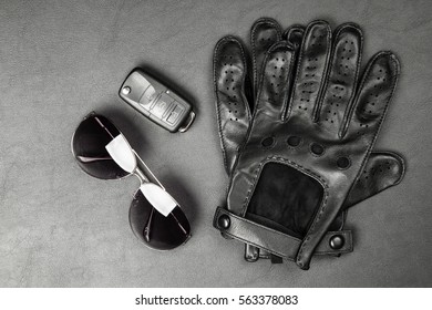 Car Keys And Driving Gloves