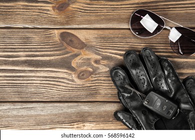 Car Keys And Driving Gloves