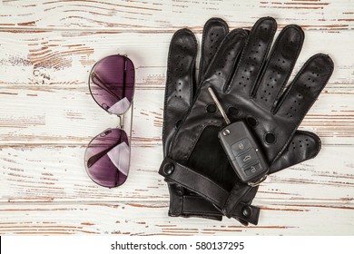 Car Keys And Driving Gloves