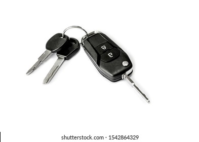 Car Keys Isolated On White Background.