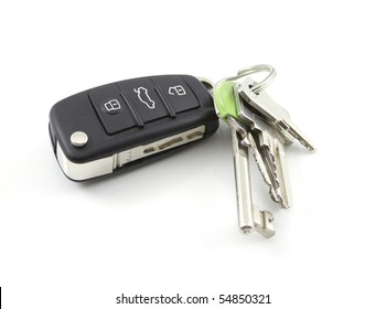 Car Keys Isolated On White