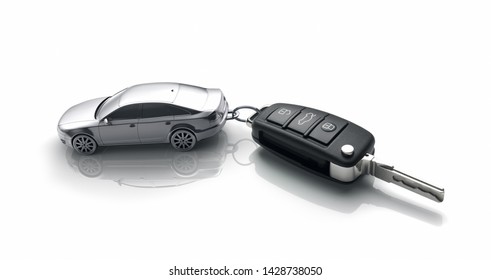 Car Keys With Key Chain