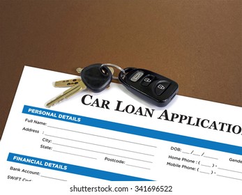 Car Keys Car Loan Application Form Stock Photo 341696522 | Shutterstock