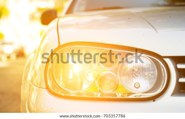 Car lamp.\
Car