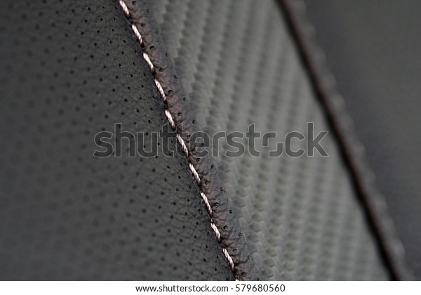 car leather sewing\
interior details