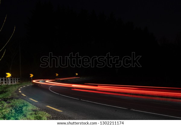 Car light\
streaks