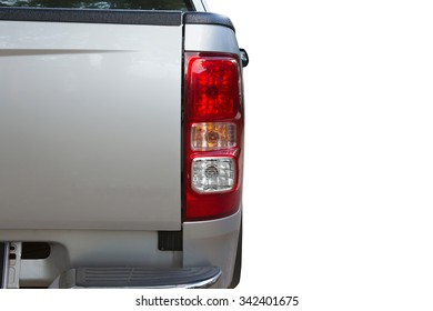 Car Light Of Vehicle, Tail Light Car. LED Lamp Technology Of Pickup Truck