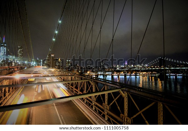 Car Lights on the\
Bridge