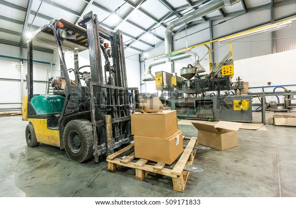 car loader in the\
warehouse
