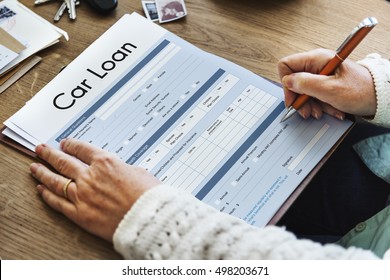 Car Loan Application Form Concept