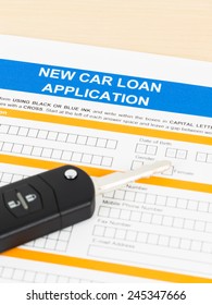 Car Loan Application With Car Key