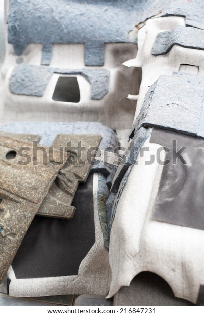 car mat set prepared for
wash