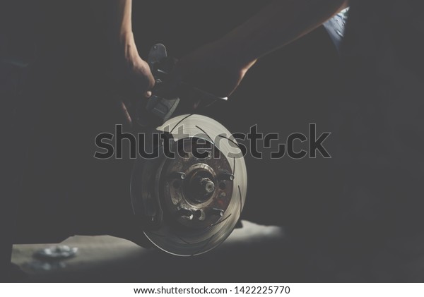 Car Mechanic Serviceman Checking Disc Brake Stock Photo Edit Now Images, Photos, Reviews