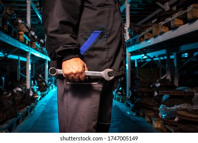 car mechanic in the workshop