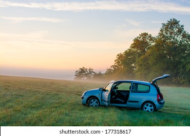 Car In The Middle Of Nowhere