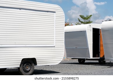 Car Mobile Vending Machines In Public Park.