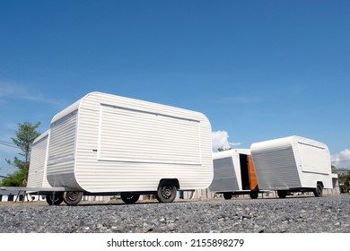 Car Mobile Vending Machines In Public Park.