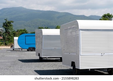 Car Mobile Vending Machines In Public Park.