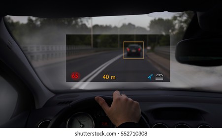 Car With Modern Display For Easy Visibility