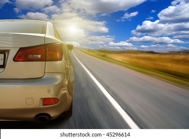 The Car On Highway