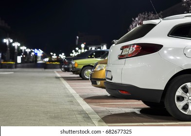 Car On The Night Parking