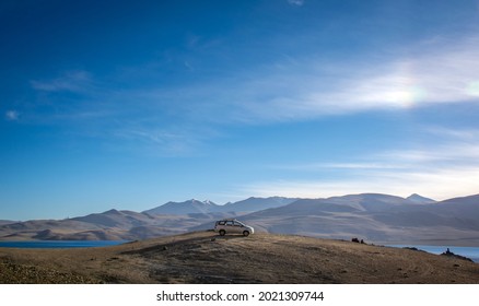 Car On Top Mountain Landscape Mountains Stock Photo 2021309744 ...