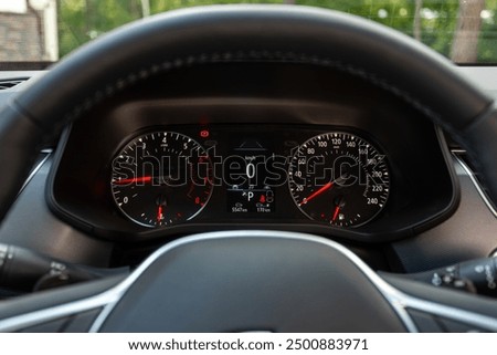 Car panel, digital bright speedometer, odometer and other tools