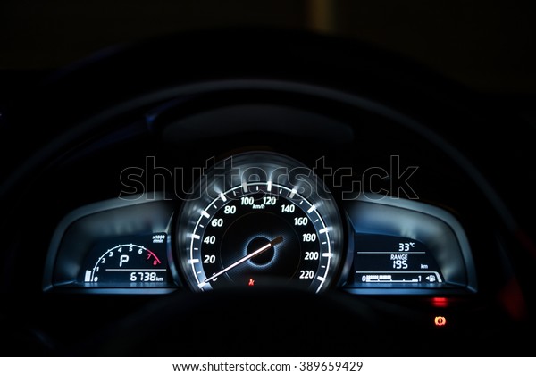Car panel speedometer\
panel