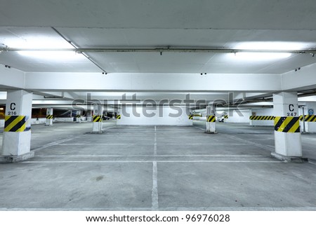 Similar – Image, Stock Photo multi-storey car park / exit