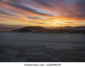 Car Park With Beautiful City Skyline