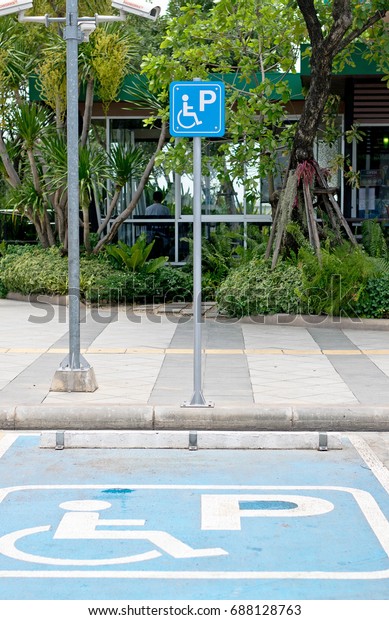 Car park for
disabled.