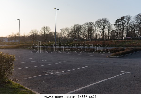 Car park empty for lock\
down virus
