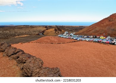 Car Parking Area Of Timanfaya National Park, Lanzarote, Canary Islands, Spain - 20th Of September 2022