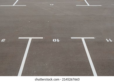 Car Parking Sign On The Tarmac Textured Road