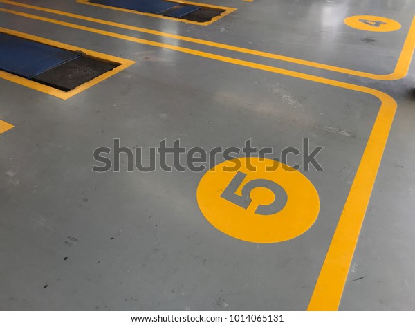 Car parking space for checking the vehicle\
before traveling.