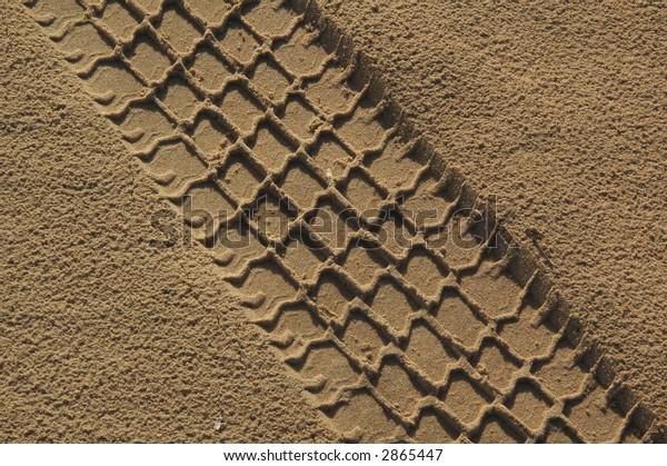 the  car  path in\
sand