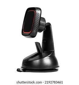 Car Phone Holder With Windscreen Attachment. Black Car Phone Mount.