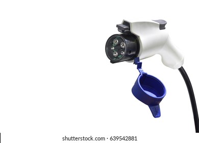 Car Power Charger Isolated On White Background. This Has Clipping Path.