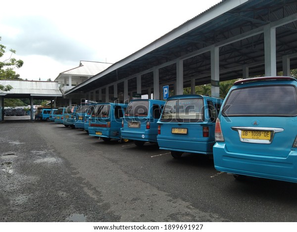 car public transportation in Manado Asia.\
Manado, Indonesia - January 22,\
2021
