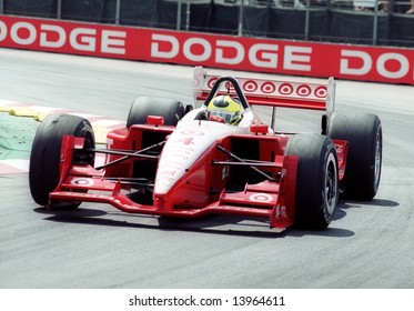 Car Racer Bruno Junqueira At The Molson Indy Vancouver, Canada, 28Jul2002