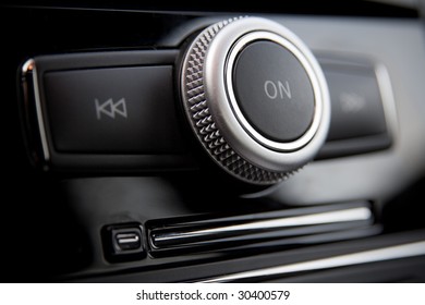 Car Radio Control Buttons Closeup