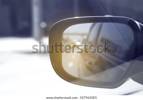 Car rear view\
mirror