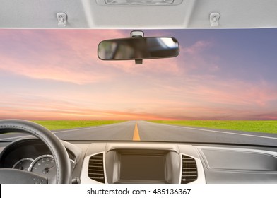 car inside rear view mirror