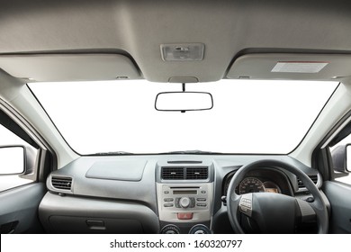 Car rear view mirror isolated on white. - Powered by Shutterstock